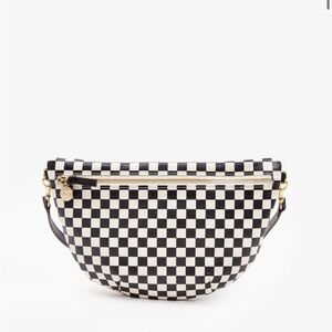 ISO Clare V Grand Fanny Black and White Checkered (NOT woven)
